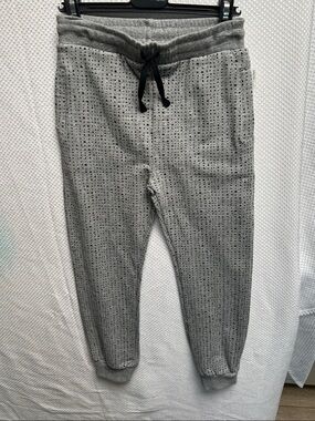 Miles Organic Cotton Gray Knit Drawstring Casual Joggers. NWT